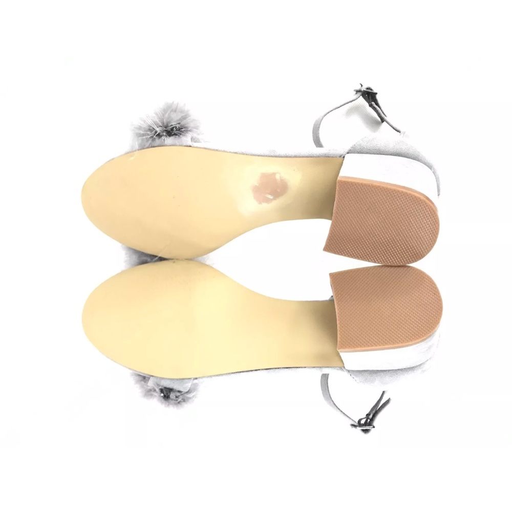 Steve Madden Suede Real Feather Block Heel Sandals - image 8